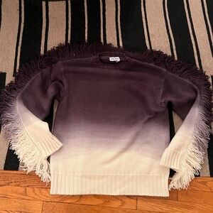 The ATTICO "RUNDIE" PURPLE MULTISHADES SWEATER